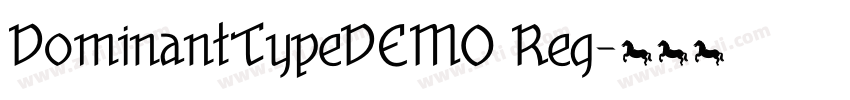 DominantTypeDEMO Reg字体转换